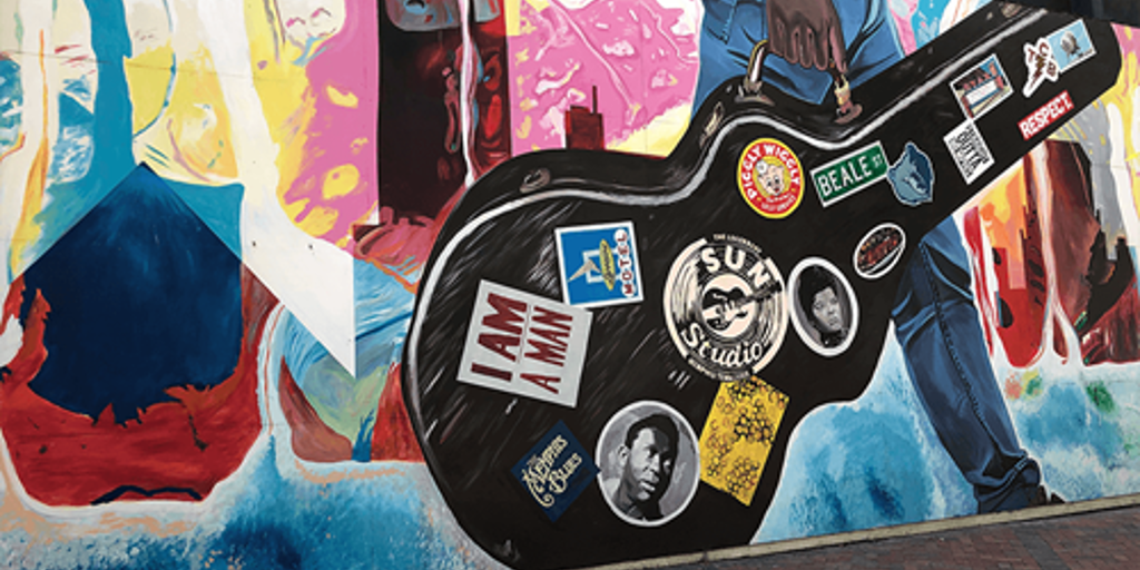 Sound of Memphis Mural Close Up