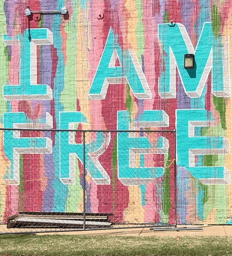 I Am Free Mural